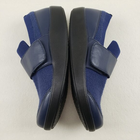 Alegria Traq Qwik Cozy Shoe Womens 7-7.5 EU 37 Blue Slip On Casual Knit Sneaker - Picture 6 of 10